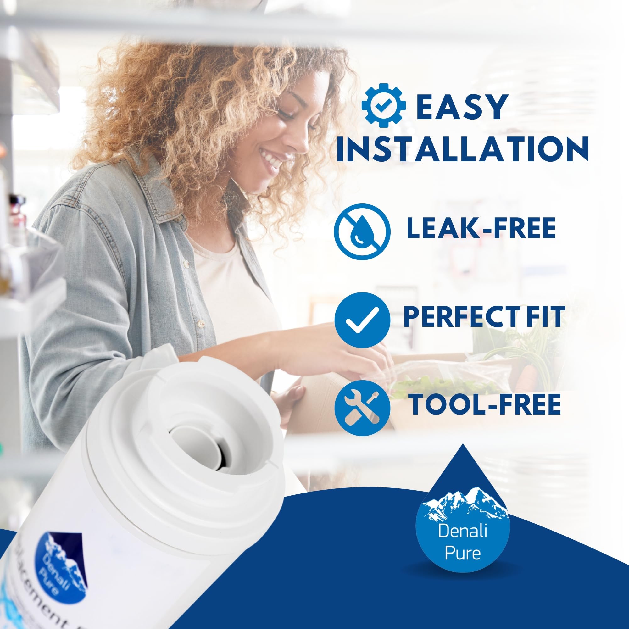 Upstart Battery KitchenAid Refrigerator Water Filter Replacement - Compatible with KBFS25EWMS & UKF8001, 1-Pack - Clean & Safe Drinking Water for Your Home