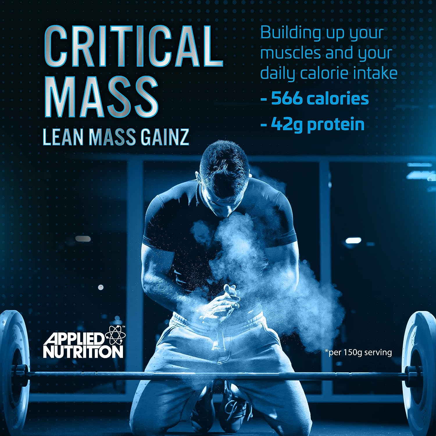 Applied Nutrition Critical Mass Professional Weight Gainer - 2.4kg (5.3lb) with 16 Servings | Muscle Building & Recovery Supplement for Bodybuilding, Fitness & Post-Workout