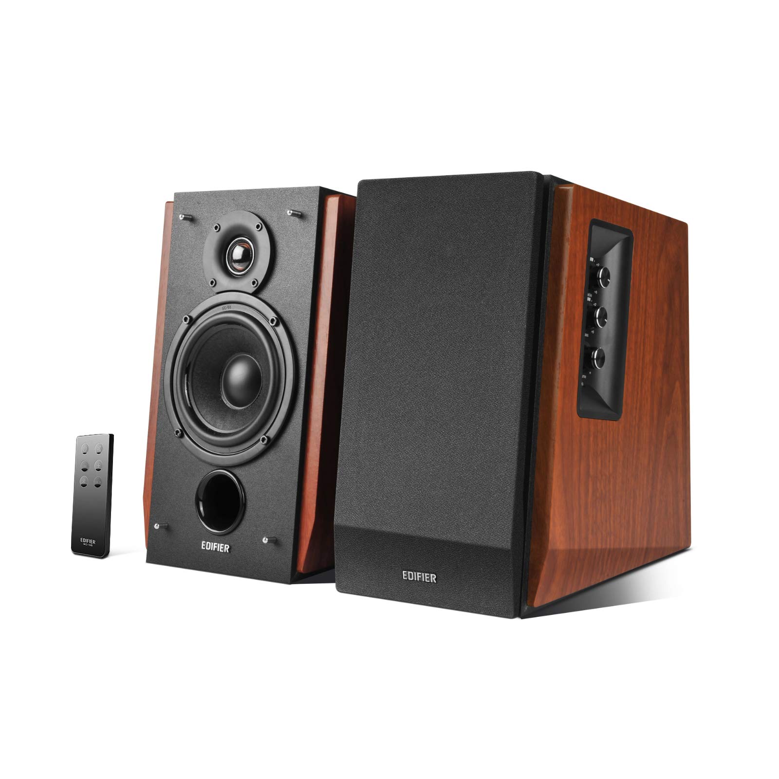 Edifier R1700BT Bluetooth Bookshelf Speakers - 66W RMS Powered Studio Monitors with Wooden Enclosure for Home Audio, Gaming & Music Streaming - Perfect for Living Rooms, Bedrooms & Home Offices