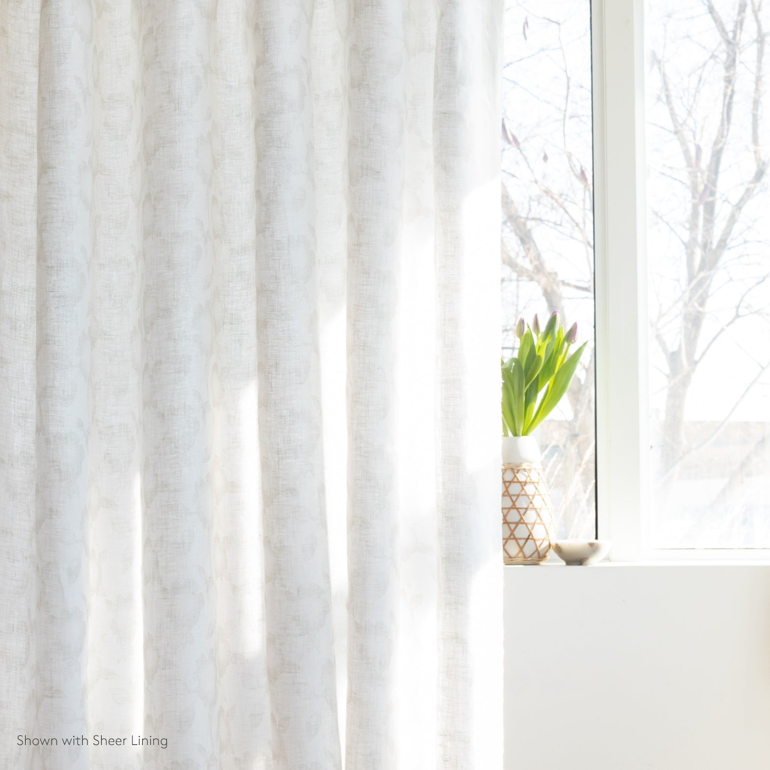 Esmee Sheer Fabric - Premium Flax Linen Material for Dresses, Curtains & Home Decor | Lightweight & Breathable Textile for DIY Sewing Projects