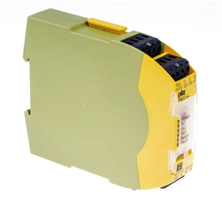 PNOZ s4 Safety Relay 48-240VAC/DC - 3 NO Safety Contacts & 1 NC Auxiliary Contact - Emergency Stop Device for Industrial Machinery & Automation Systems