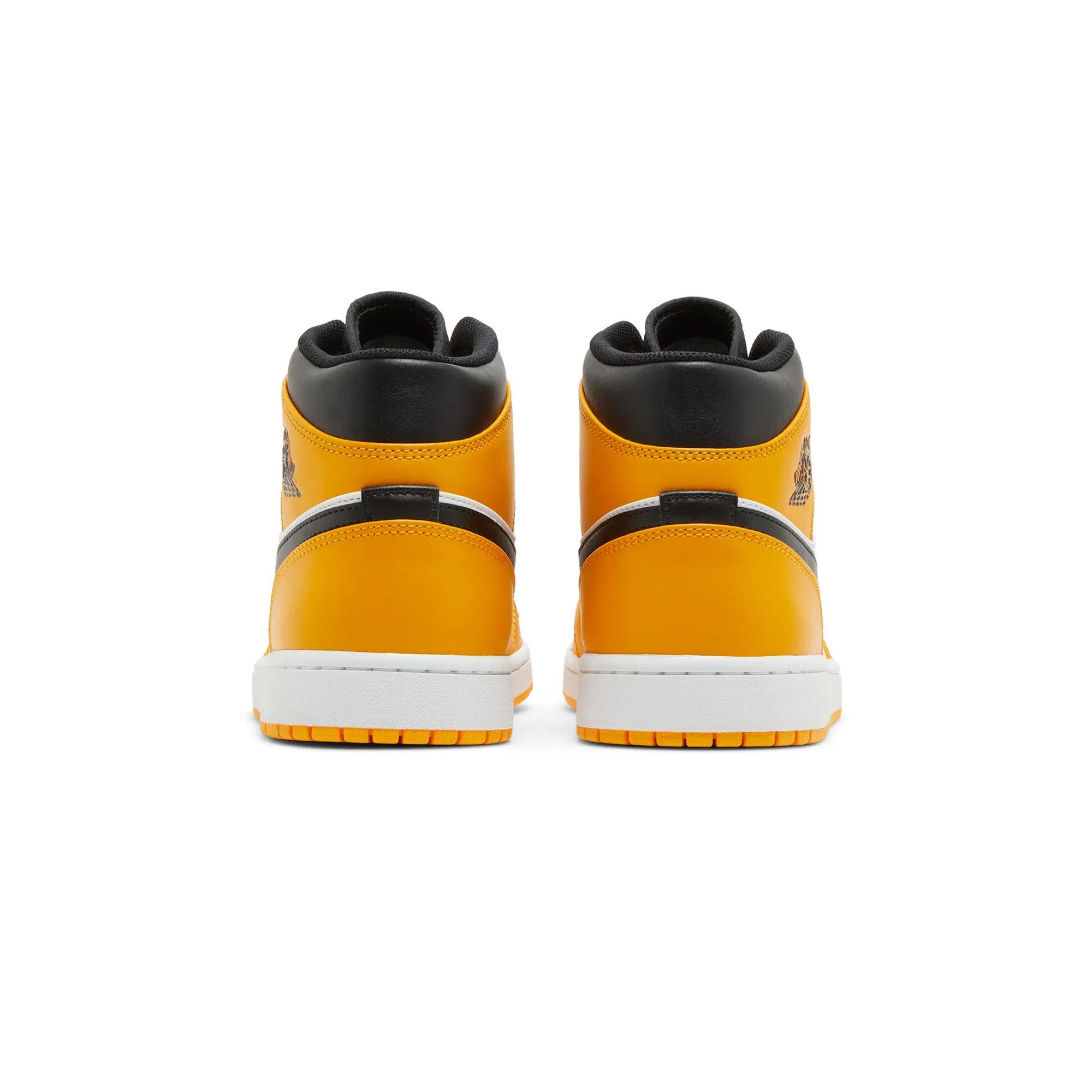 Air Jordan 1 Mid 'Yellow Black White' Sneakers (2022) - Men's Basketball Shoes for Casual Wear & Street Style Fashion