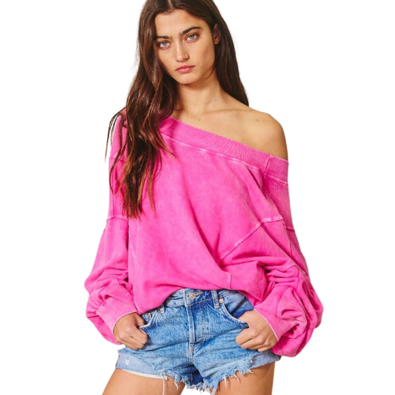 Reversible Twist Sweatshirt for Women - Soft & Comfortable Pullover Hoodie Made in USA - Perfect for Casual Wear, Gym, and Travel