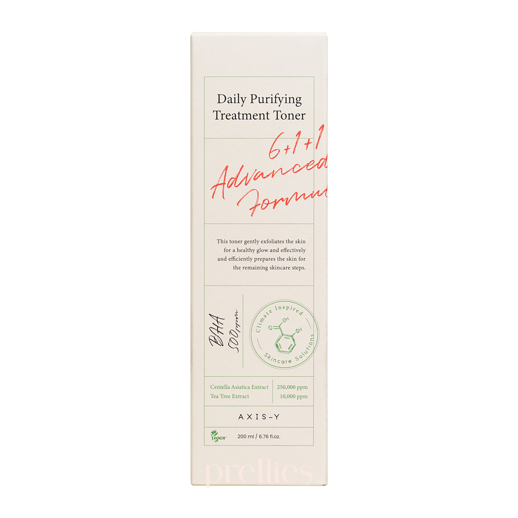 AXIS Y Daily Purifying Treatment Toner 200ml - Korean Skincare for Acne-Prone & Oily Skin - Hydrating & Pore Minimizing Facial Toner for Daily Routine