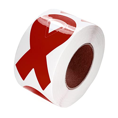 Burgundy Ribbon Sticker