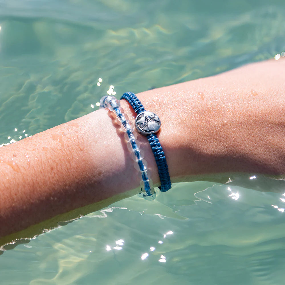 4Ocean Ocean Resilience World Braided Bracelet - Eco-Friendly Recycled Material Bracelet for Men & Women - Perfect for Beach, Travel & Everyday Wear