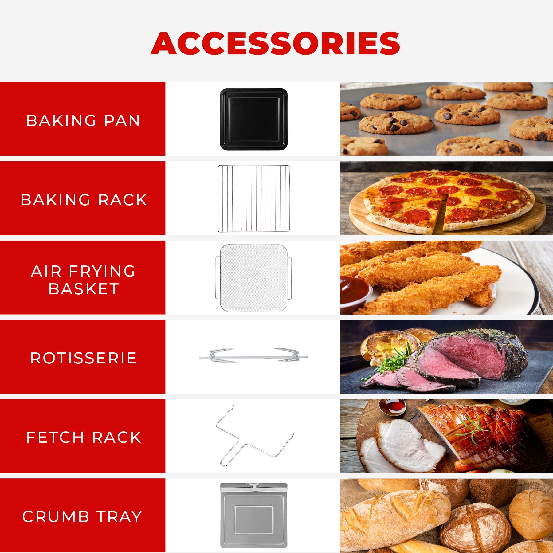 CAFO A2601S 6QT Digital Air Fryer Oven - Large Countertop Convection Toaster Oven with 8 Presets, Nonstick Basket & 60-Min Timer - Perfect for Baking, Roasting & Frying Family Meals