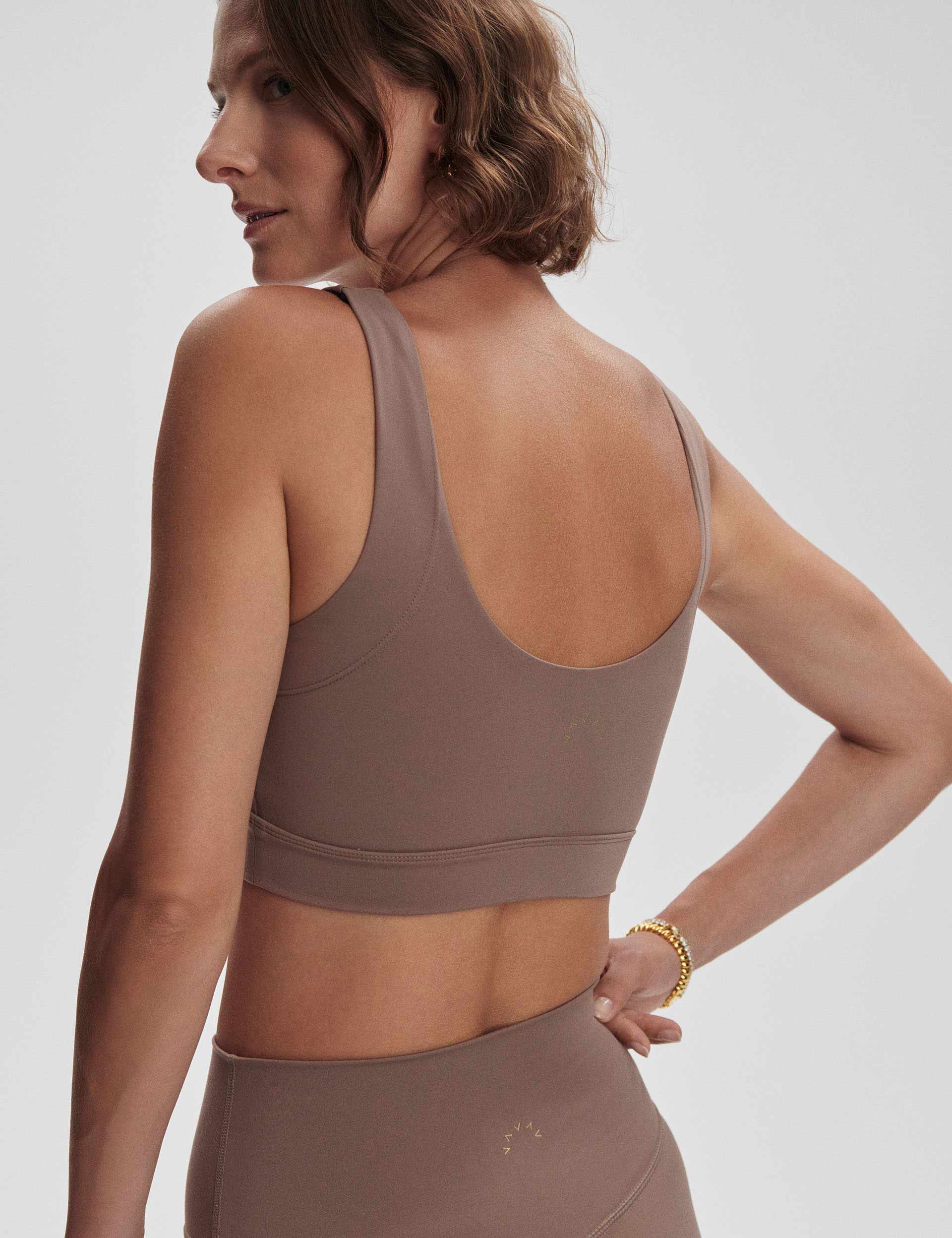 FreeSoft Essi Bra - Deep Taupe | Comfortable Wireless Bralette for Everyday Wear | Perfect for Yoga, Lounge & Sleep