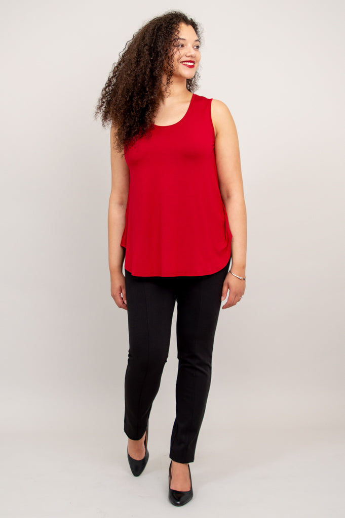 Stylish Jazz Tank Top with Lipstick Print - Soft Bamboo Fabric for Women - Perfect for Casual Wear, Music Festivals & Summer Outfits