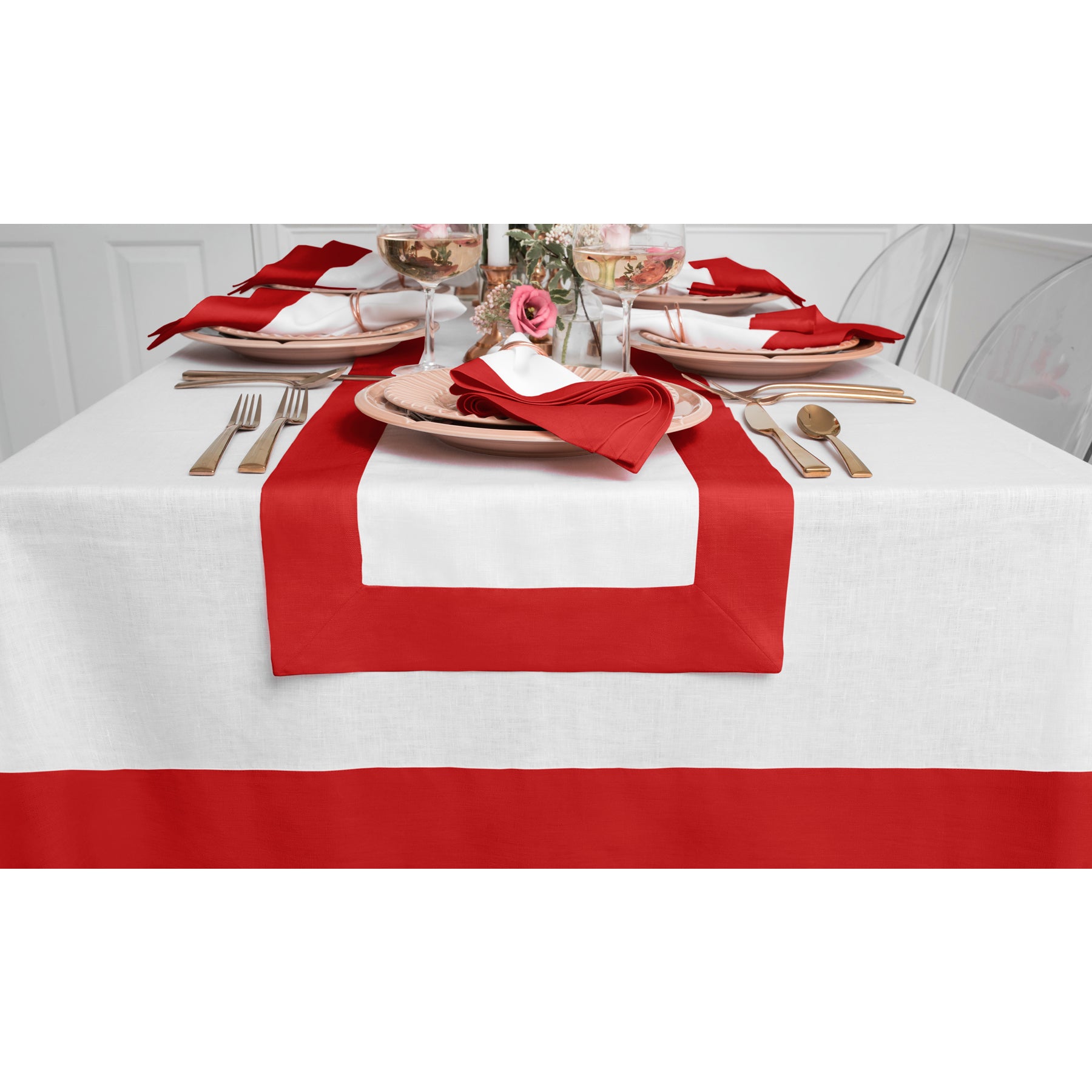 Stylish Contempo Tablecloth for Dining & Parties - Waterproof & Wrinkle-Free - Perfect for Home, Restaurants & Events