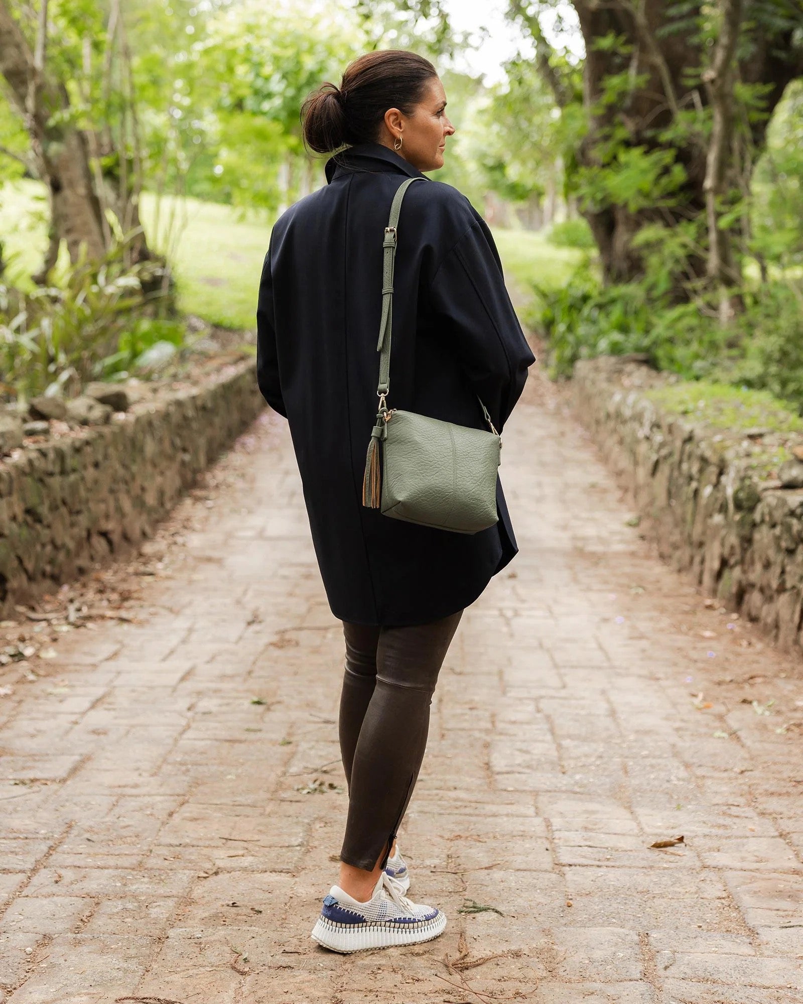Kasey Textured Crossbody Bag for Women - Light Khaki Small Shoulder Purse - Perfect for Travel, Shopping & Everyday Use