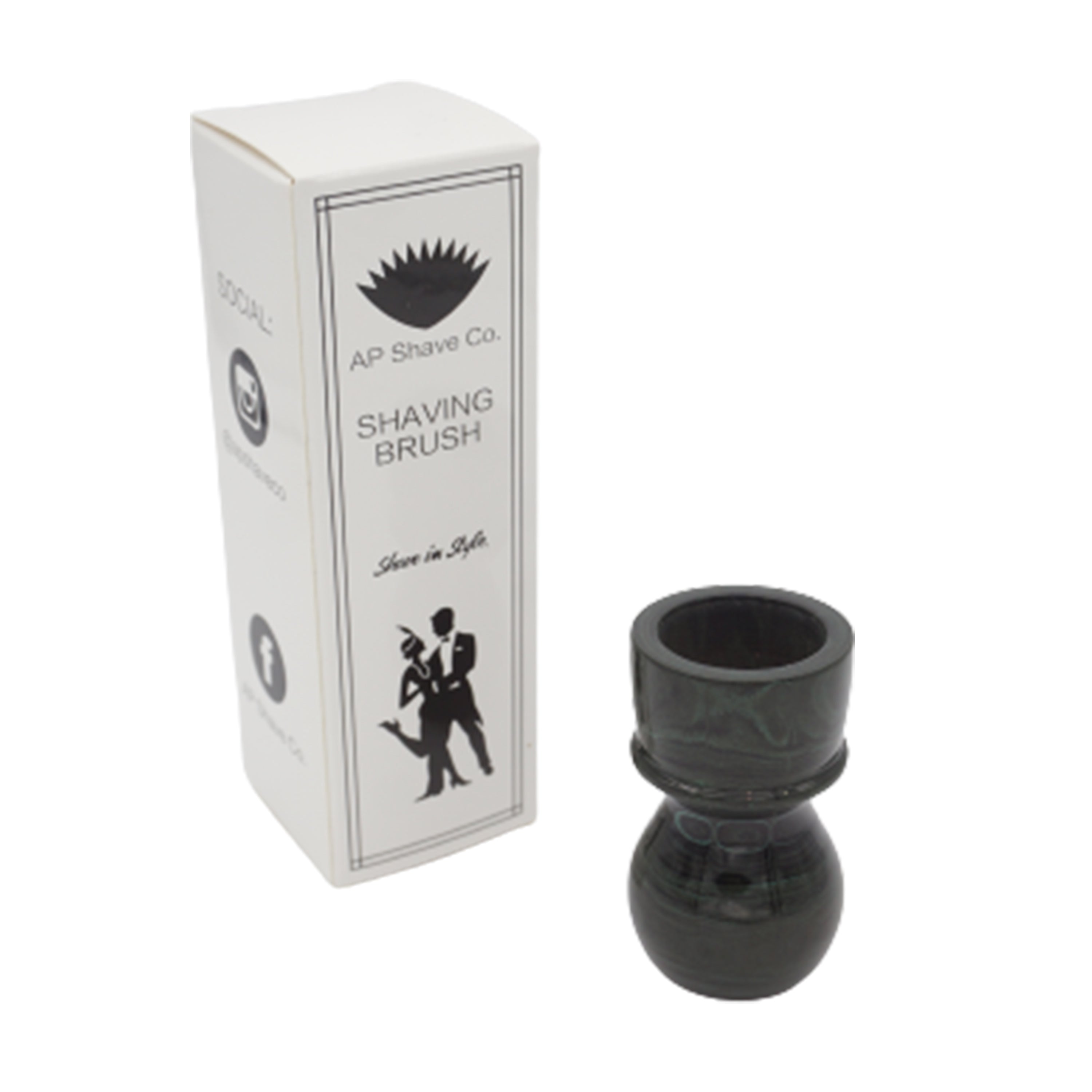 Premium Handcrafted Jaguar Ebonite Shaving Brush Handle - Fits 24mm & 26mm Knots - Perfect for Wet Shaving & Grooming Gifts for Men
