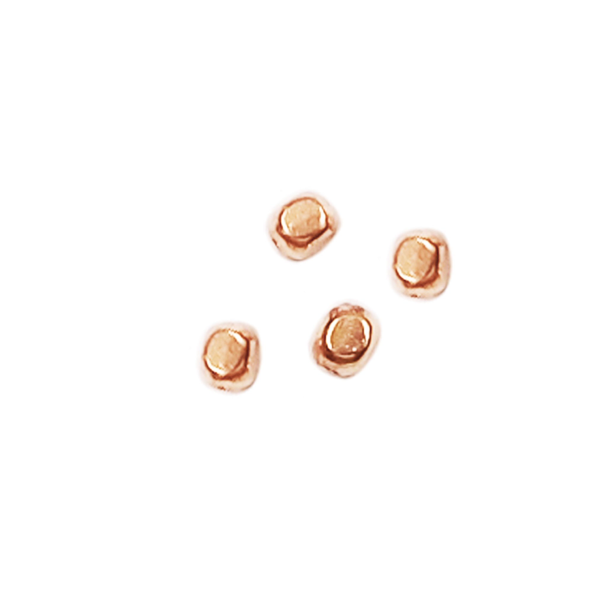 Rose Gold Overlay Spacers FRG-121-2MM - Perfect for Jewelry Making, Earring Design, and DIY Craft Projects