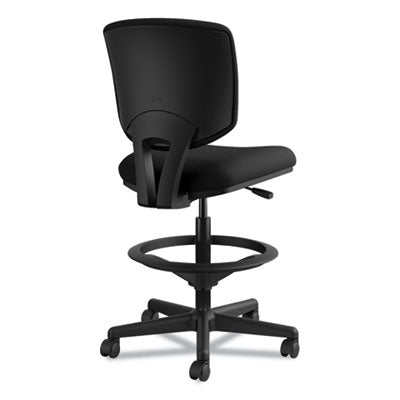 HON Volt Series Adjustable Task Stool with Steel Foot Ring - Ergonomic Office Chair for Home & Work - Perfect for Standing Desks, Workstations & Home Offices