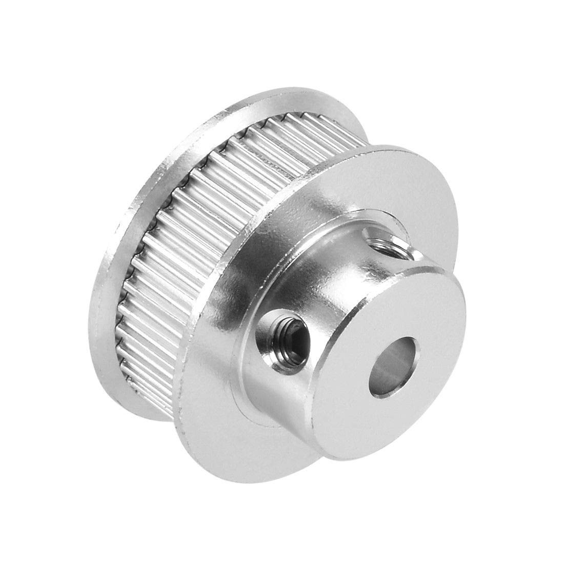 6mm Bore Aluminum HTD5M Timing Pulley - 5mm Pitch, 12 Teeth, 15mm Wide Belt Groove - Compatible with 3D Printers, CNC Machines & Robotics Projects
