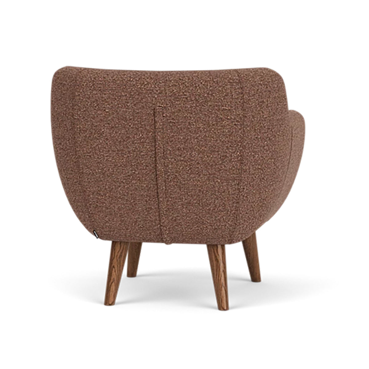 Anne Boucle Armchair - Modern Velvet Upholstered Accent Chair for Living Room, Bedroom, or Office - Stylish & Comfortable Seating with Solid Wood Legs