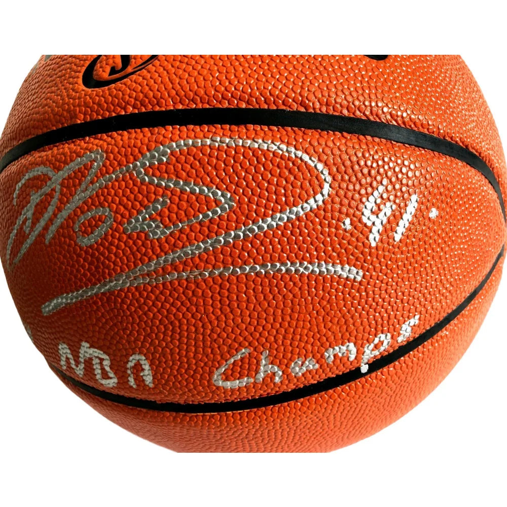 Dirk Nowitzki Autographed NBA Basketball - Signed 2011 Dallas Mavericks Championship Memorabilia with COA - Perfect for Sports Collectors, Fans, and Home Decor