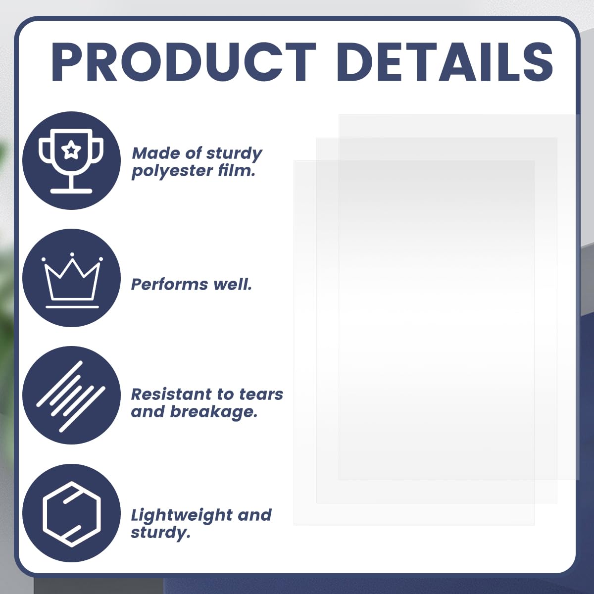 16 Pcs Sandblaster Film - Durable Polyester Blast Cabinet Mirror Clear Protective Film with 3M Double Sided Adhesive | Replaceable & Customizable Size | Perfect for Sandblasting, Metalworking & DIY Projects