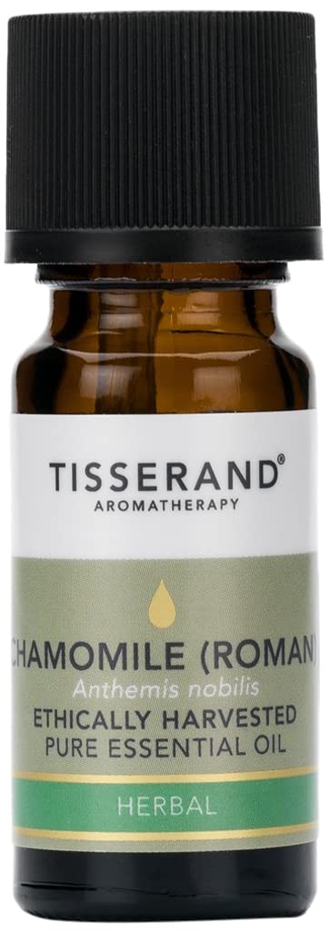 Organic Roman Chamomile Essential Oil by Tisserand - 0.33 oz (10ml) - 100% Pure, Natural Aromatherapy Oil for Relaxation, Sleep & Stress Relief - Perfect for Diffusers, Massage & Skincare