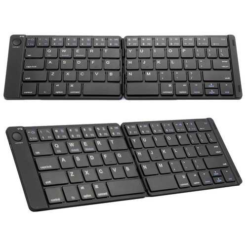 Foldable Wireless Bluetooth Keyboard for Tablet & Smartphone - Portable & Automatic Folding Design for Travel, Office & Home Use
