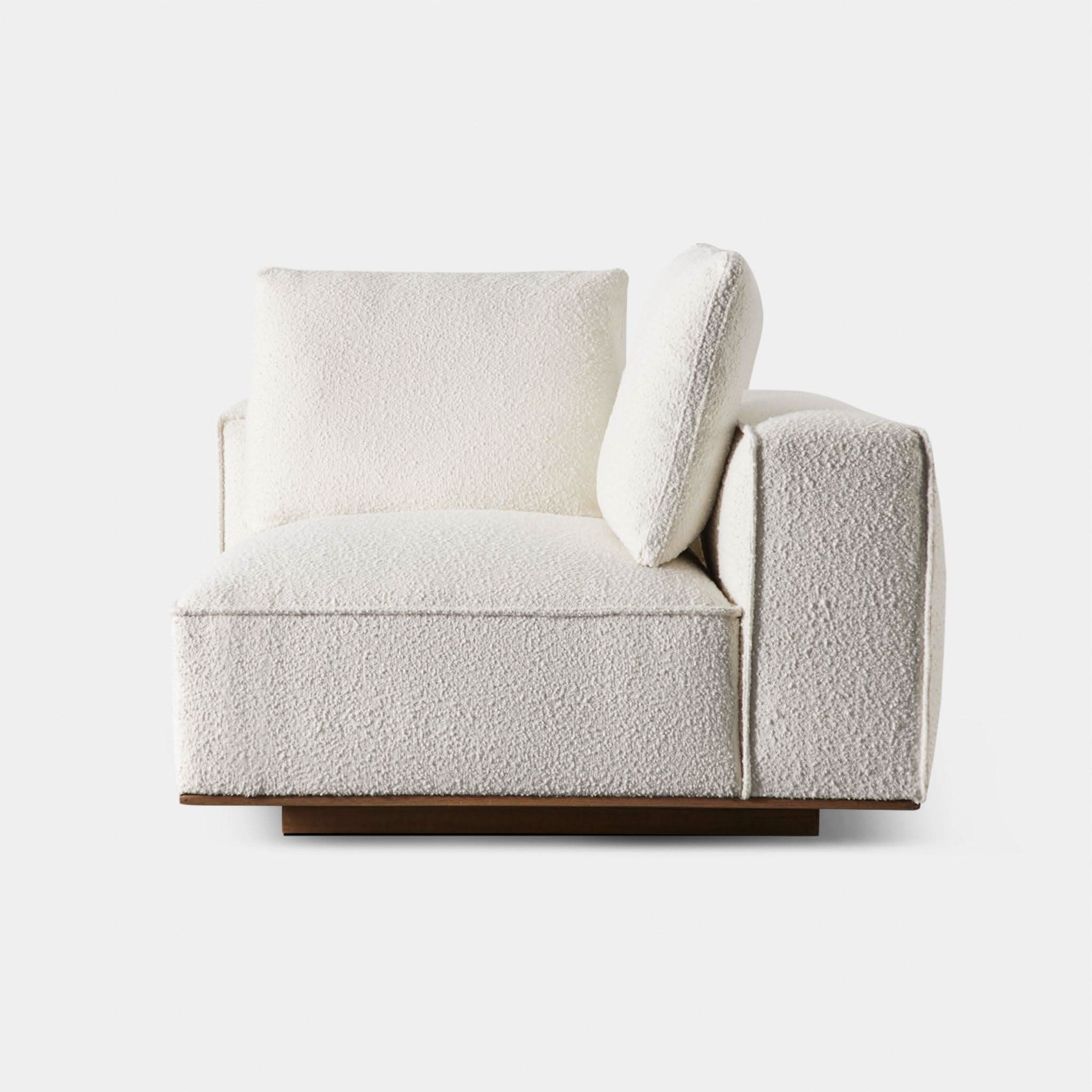 Modern Santorini Left Corner Sectional Sofa - Comfortable L-Shaped Couch for Living Room, Lounge & Home Theater
