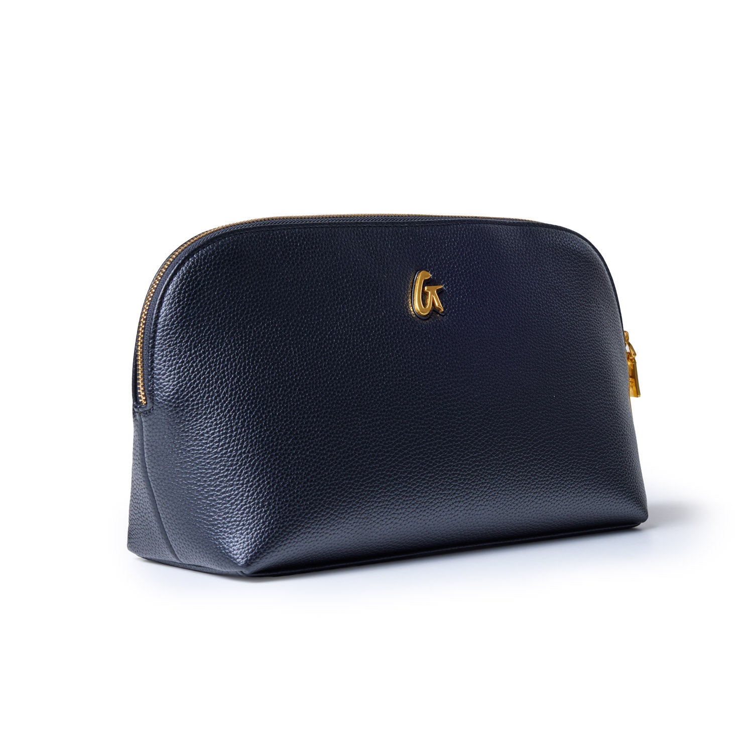 Jumbo Pebble Cosmetic Pouch Black - Large Waterproof Makeup Bag for Travel, Gym & Everyday Use