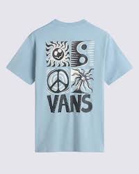 Vans Sunbaked T-Shirt for Men & Women | Dusty Blue Casual Tee | Streetwear Fashion, Summer Outfits & Everyday Wear