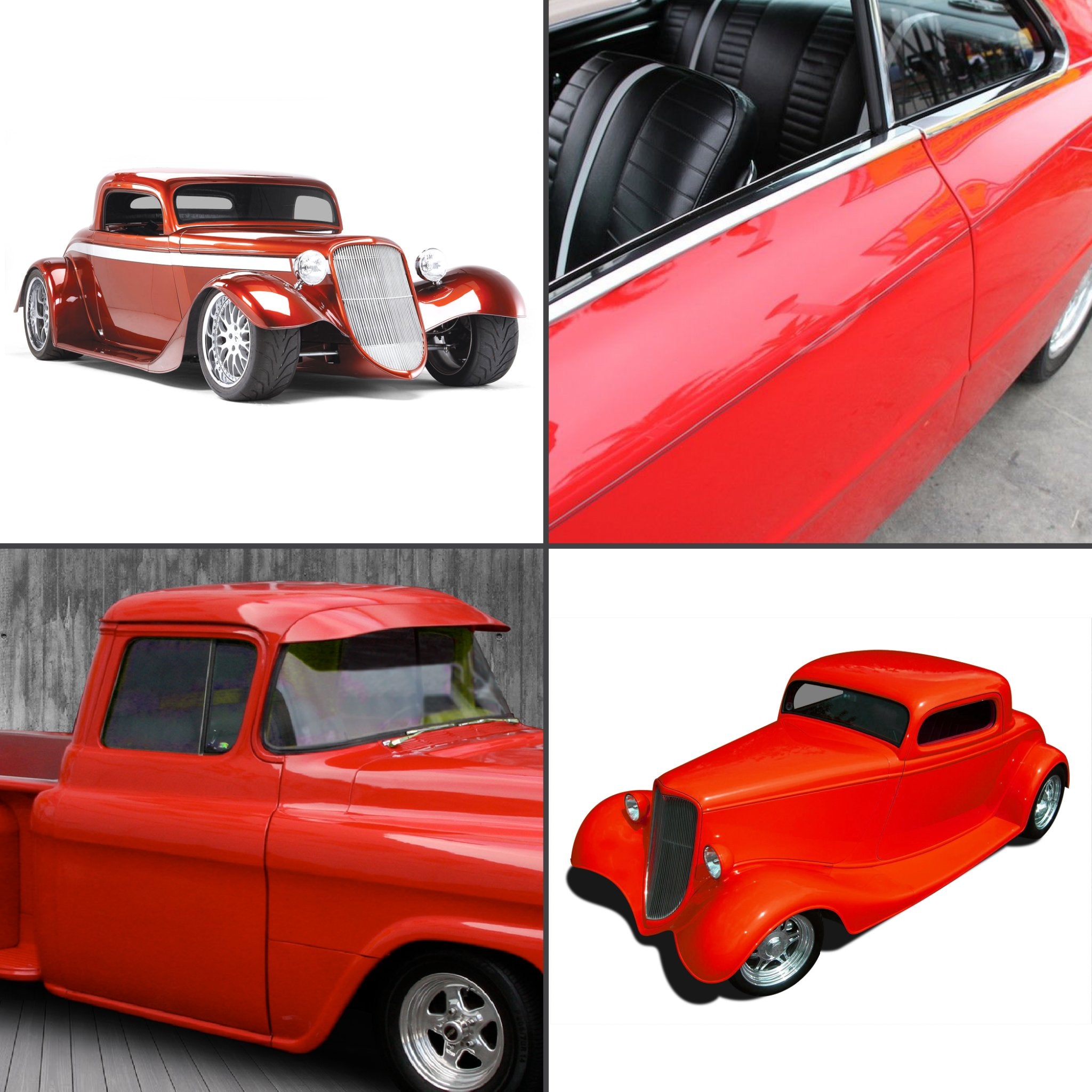 1903-1904 Buick Model B 35lb Remote Shaved Door Handle Kit with Solenoids, Poppers & Latch Cable Adapters - Smooth Custom Car Door Conversion for Hot Rods & Classic Restorations
