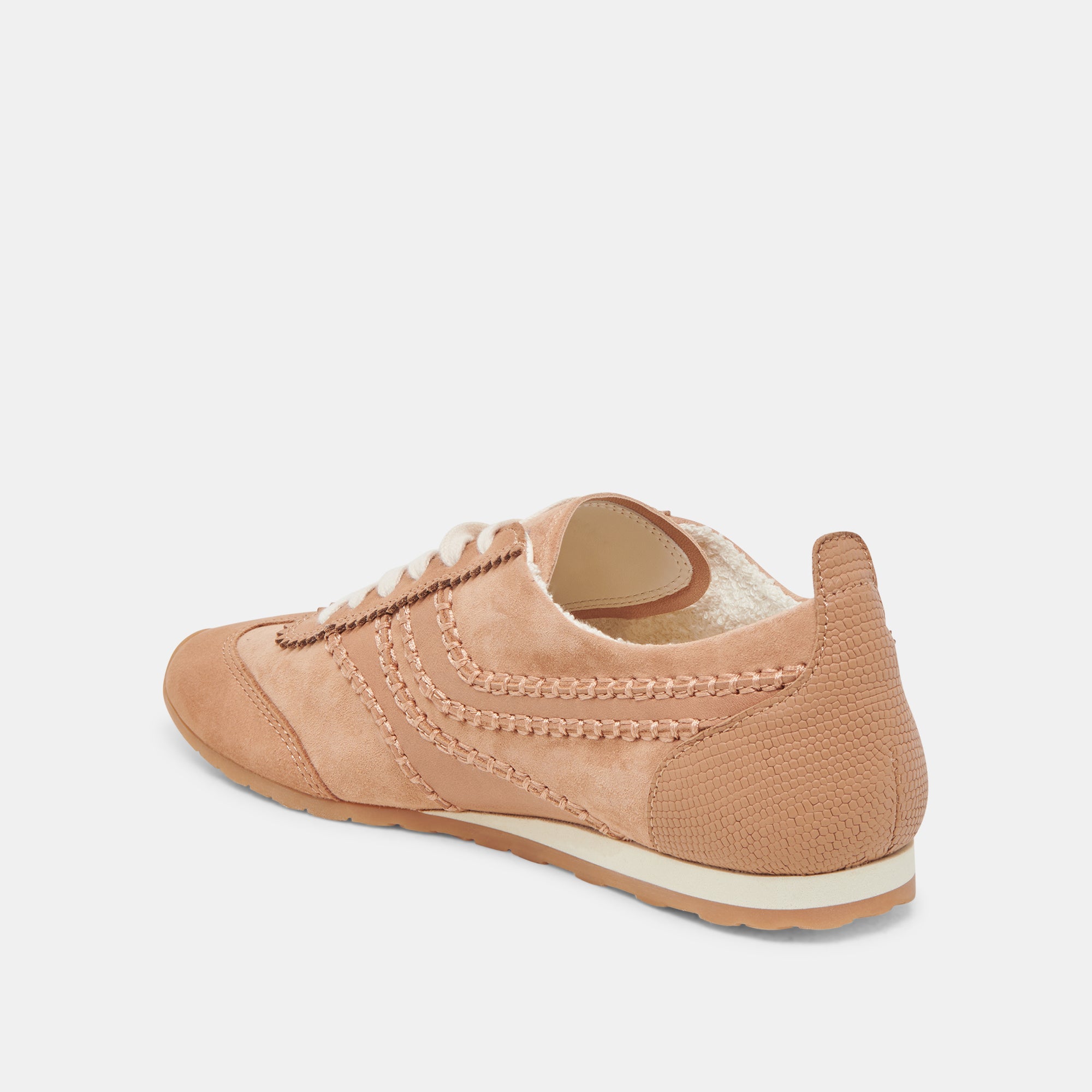 DELANY Sneakers for Women - Comfortable Toffee Nubuck Casual Shoes for Walking, Running & Everyday Wear | Fashionable & Lightweight Footwear for Work, Travel & Outdoor Activities