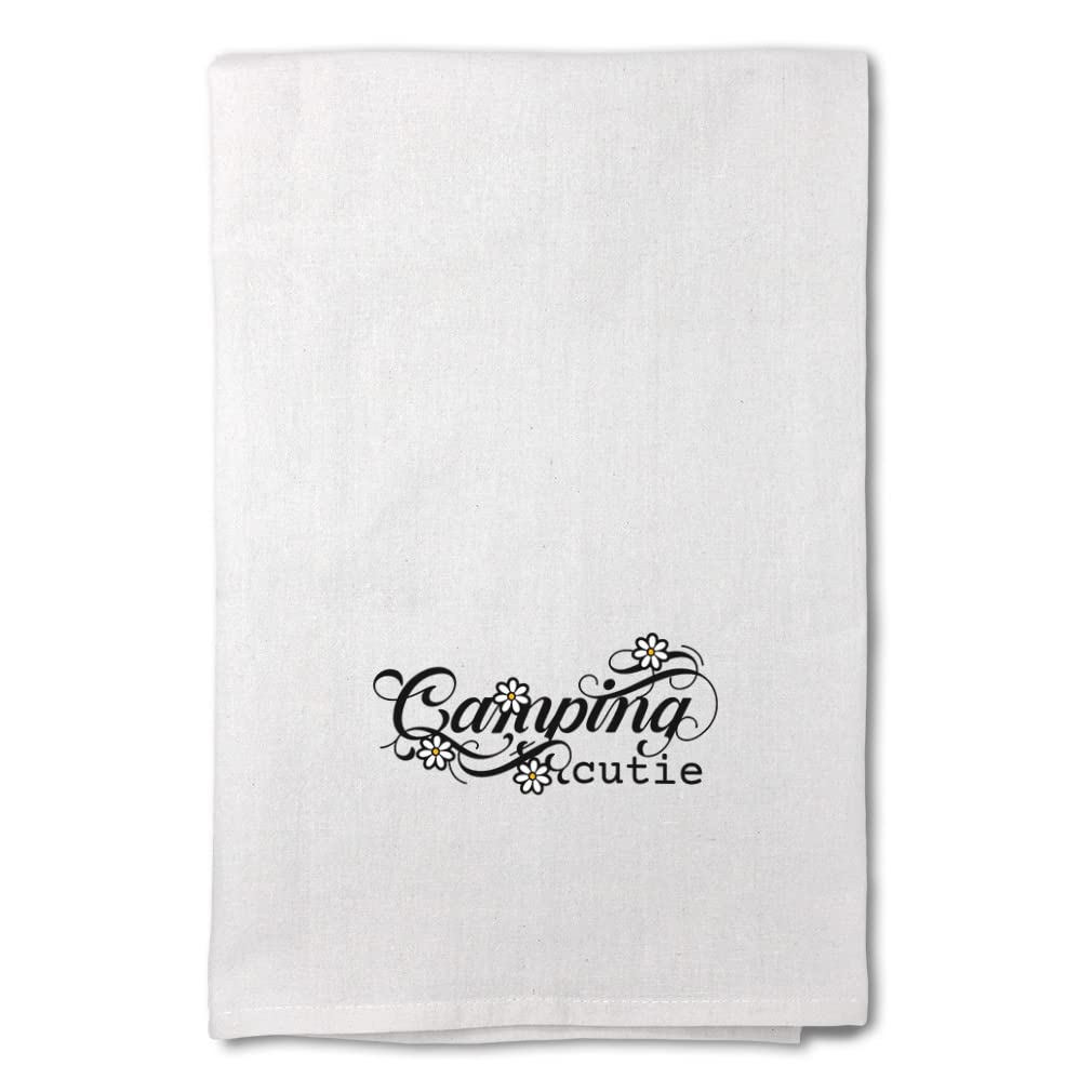 Floral Printed Kitchen Towels - Mothers Day Decor, Camping & Dish Cleaning Supplies - Cute Flower Design for Home, Camping & Gifts