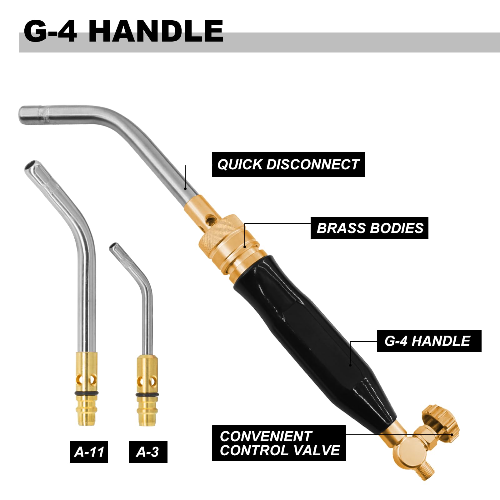 Professional X-3B Air Acetylene Torch Kit - High-Quality Fuel Gas Welding & Cutting Kit for Metalworking, Plumbing, and DIY Projects