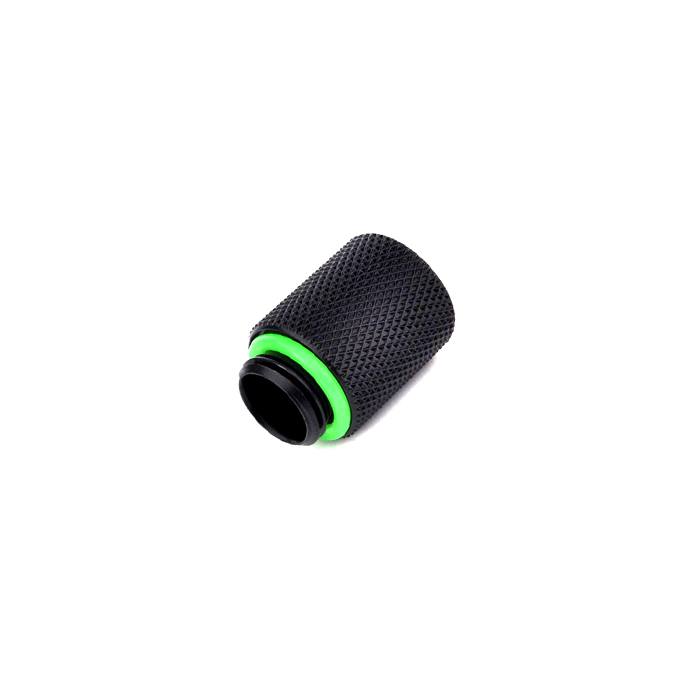 Bitspower 20mm Matte Black Extender Fitting - High-Quality Water Cooling Connector for PC Builds & Custom Loops