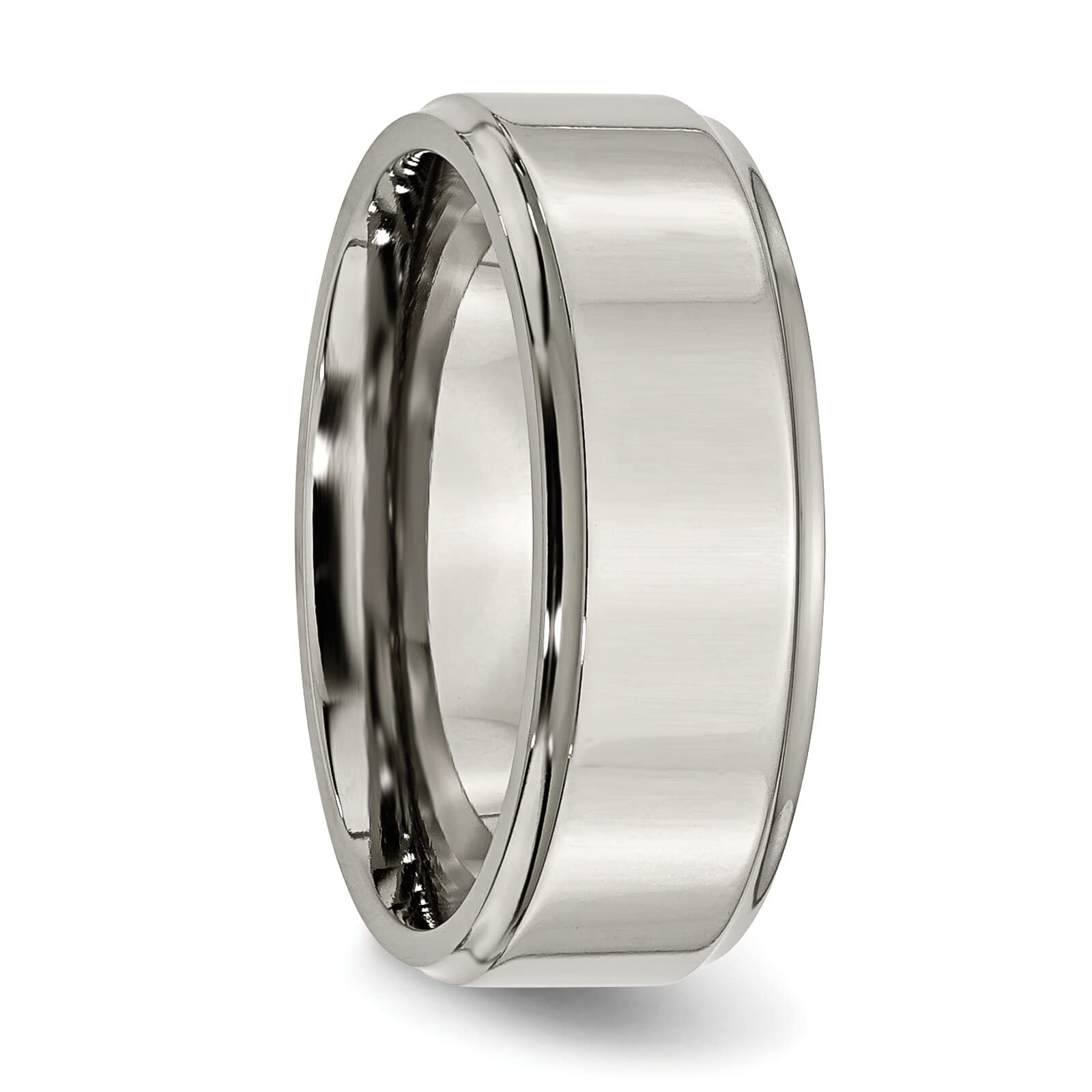 8mm Titanium Men's Wedding Ring Band - Size 9.5 - Durable & Comfortable Wedding Jewelry for Grooms, Engagements & Anniversaries