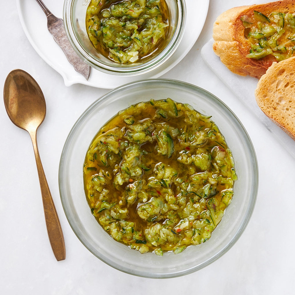 Healthy Microwave Zucchini Butter - Low Carb, Keto-Friendly Vegetable Spread - Perfect for Toast, Crackers & Healthy Snacking