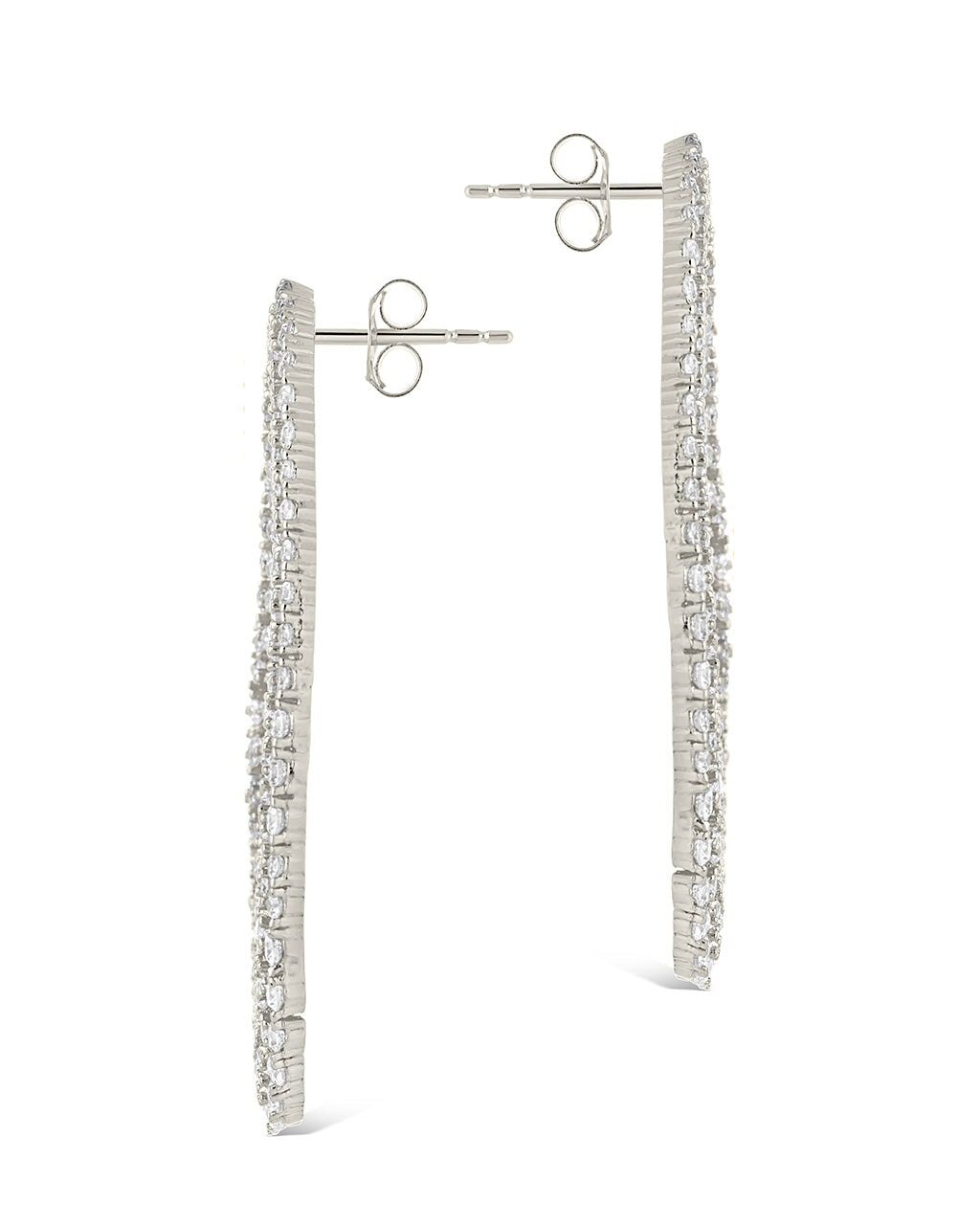 Olivia CZ Oval Stud Earrings for Women - 14K Gold Plated Cubic Zirconia Elegant Jewelry - Perfect for Weddings, Parties & Everyday Wear