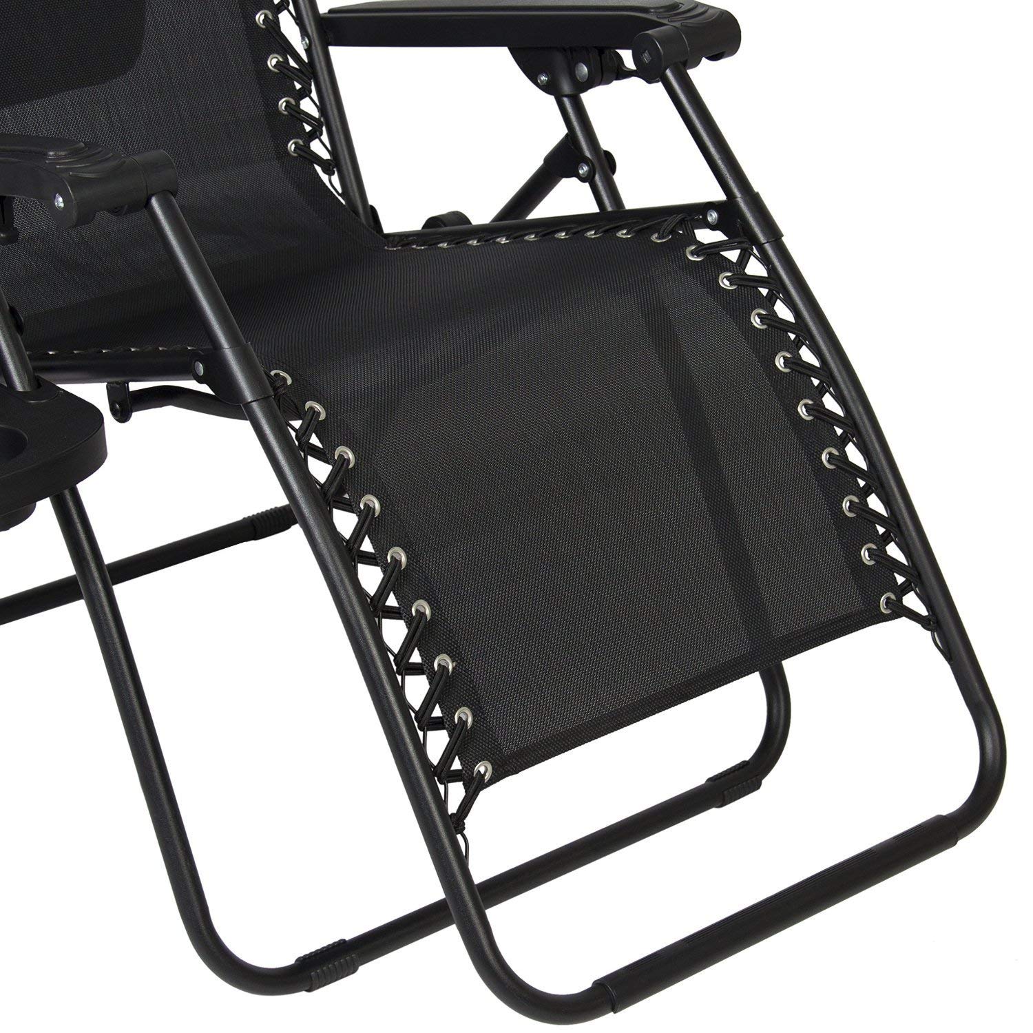 PayLessHere Zero Gravity Lounge Chairs 2-Pack with Adjustable Canopy & Cup Holders - Perfect for Patio, Poolside, Beach & Outdoor Relaxation