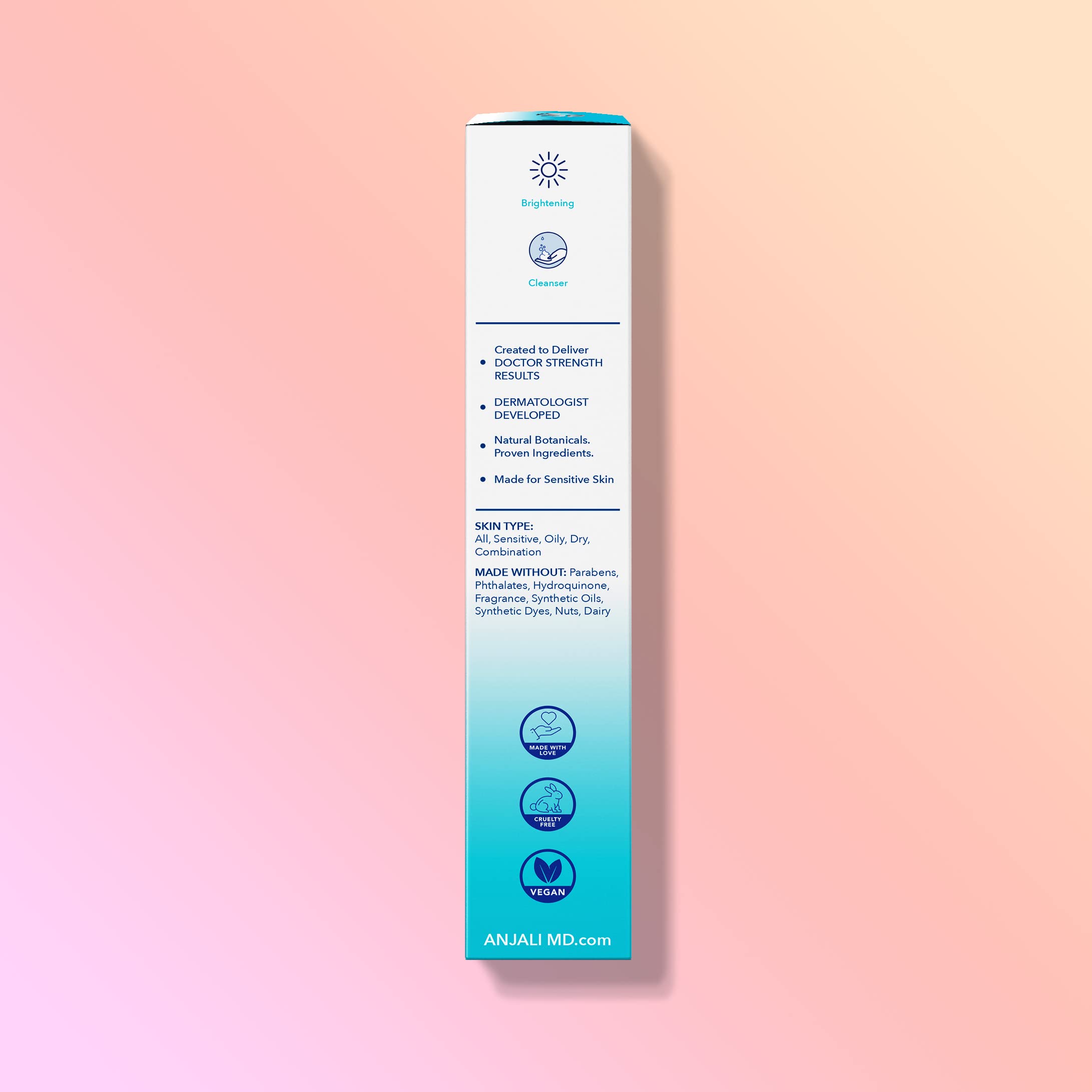 Bodhi Cleanser | Brightening Foaming Gel Face Wash for Glowing Skin - Reduces Dark Spots & Hydrates - Best for Morning & Night Skincare Routine