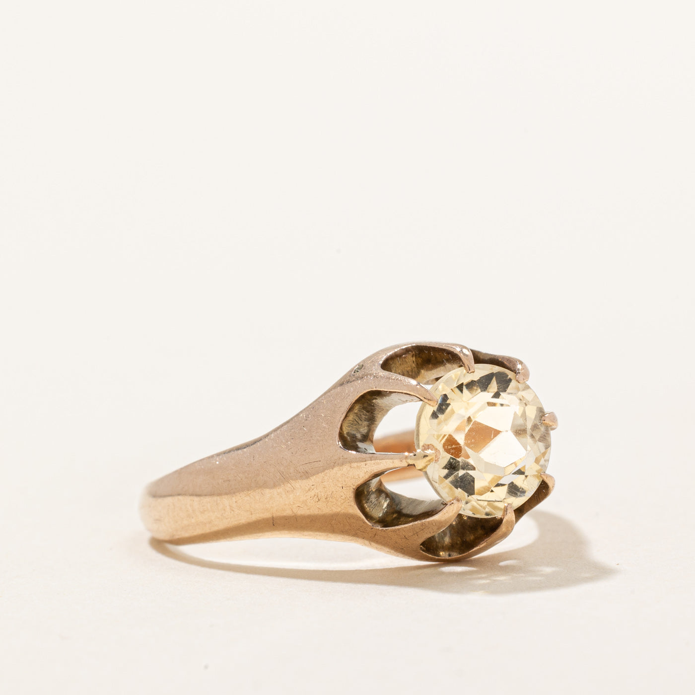 Topaz Claw Set Ring - 1.75 Carat Gemstone Jewelry for Women | Size 7.75 | Elegant Gift for Birthday, Anniversary & Special Occasions