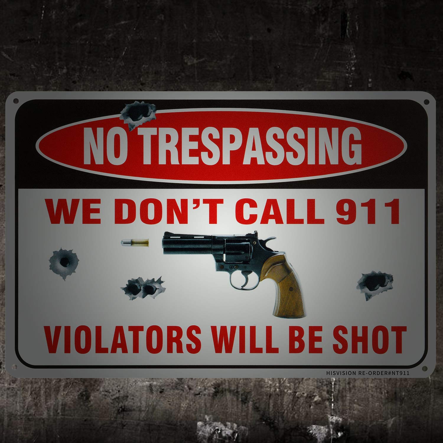 2 Pack Gun Sign - 12
