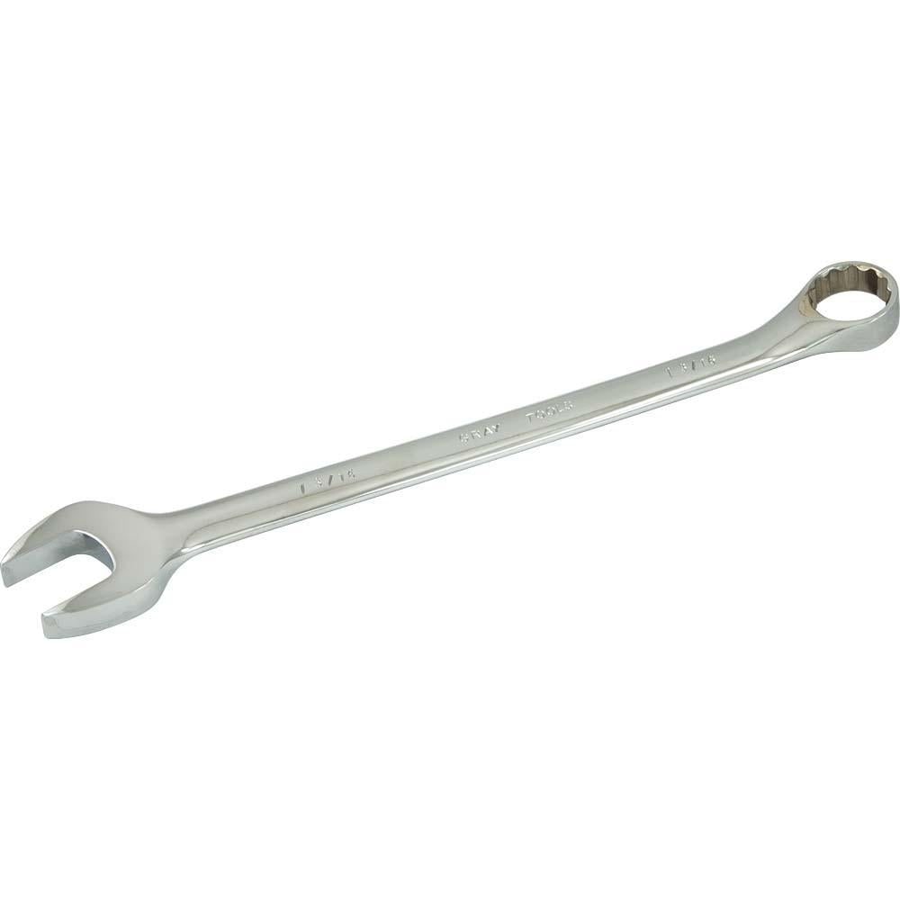 12-Point SAE Combination Wrenches Set - 15° Offset Angle - Mirror Chrome Finish - Perfect for Automotive Repair, Machinery Maintenance & DIY Projects