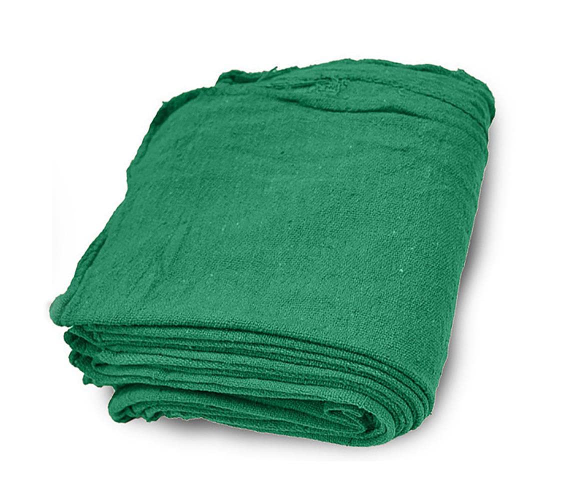 Premium Cotton Shop Towels - Industrial-Grade, Super Absorbent & Reusable Cleaning Rags for Garages, Workshops, Factories (10