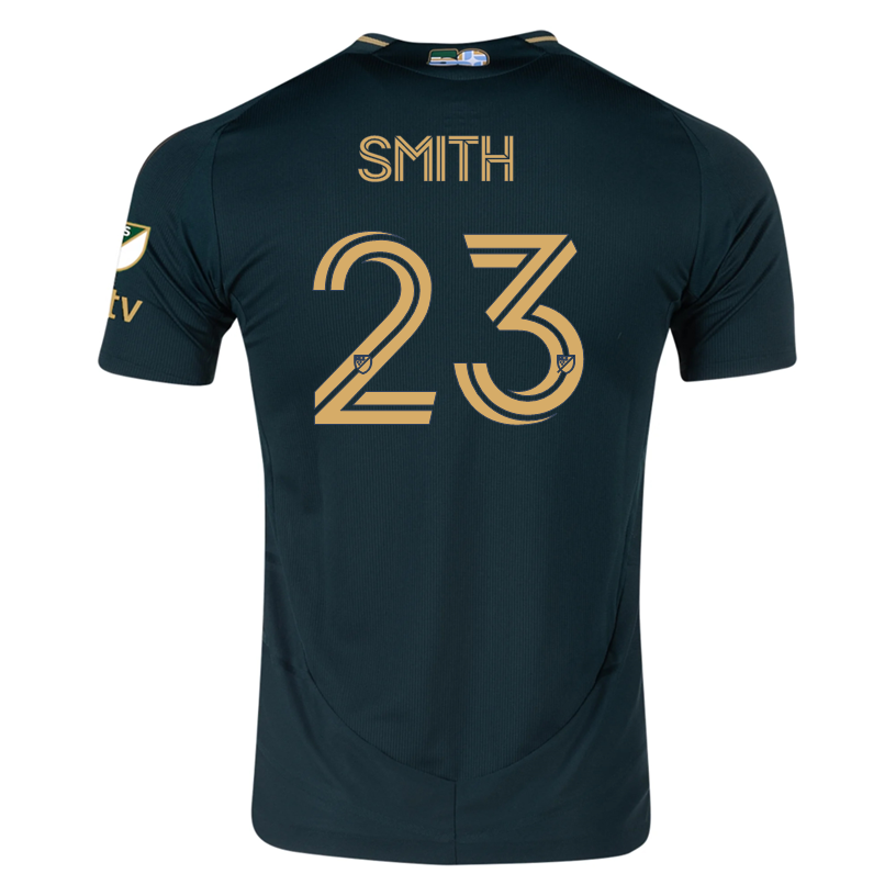 Adidas Ian Smith Portland Timbers Authentic Home Jersey 25/26 - Green & Gold MLS Soccer Jersey with Apple Patch | Perfect for Game Day & Fan Collection