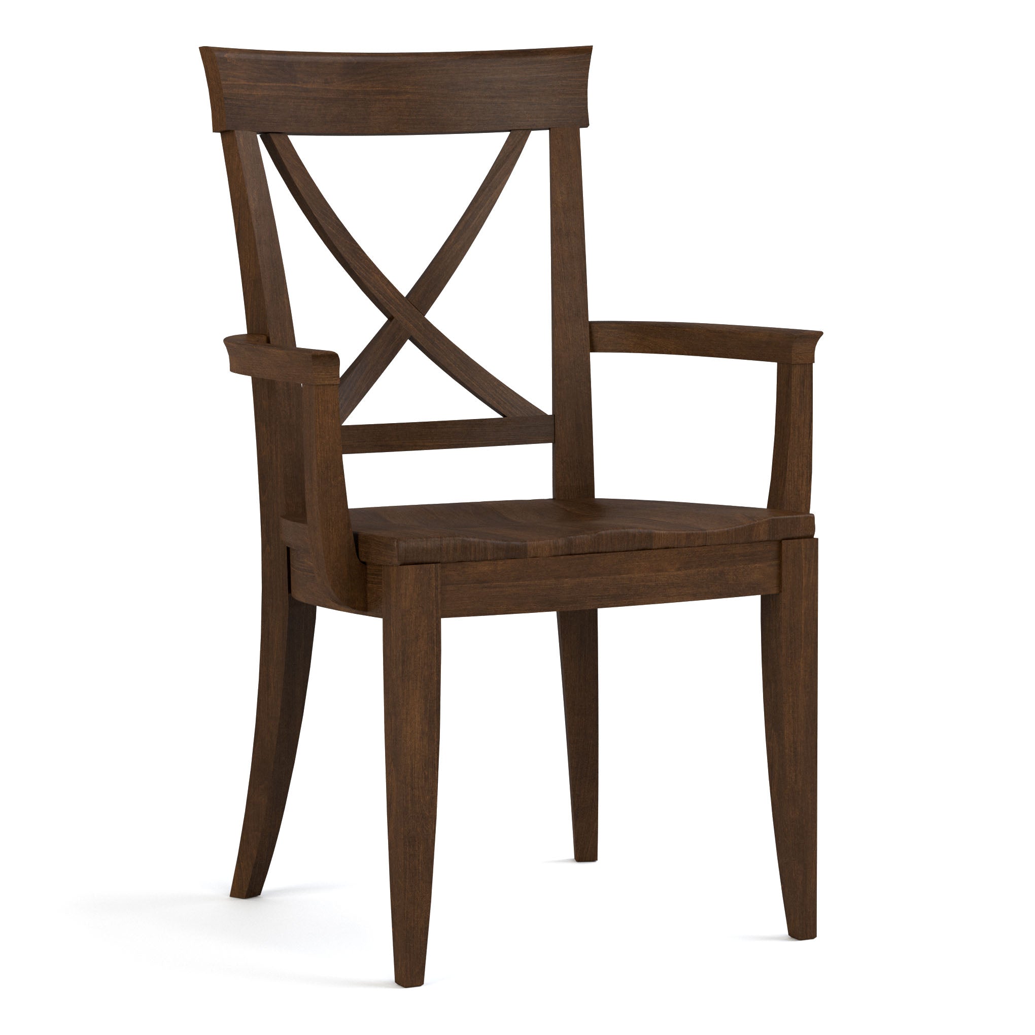 Revere Solid Wood Arm Chair - Modern Dining Room & Living Room Accent Chair for Home & Office Use