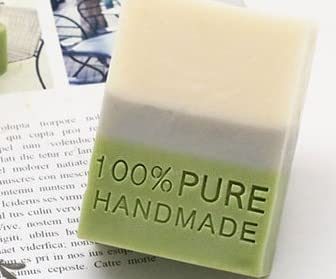 100% Pure Handmade Soap Set with DIY Stamp - Mini Soap Making Kit for Gifts, Crafts & Home Spa Use
