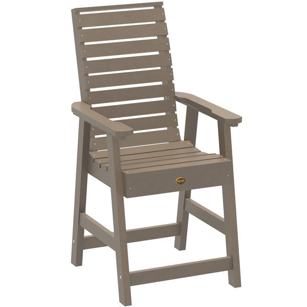 Premium Glennville Counter Height Dining Arm Chair - Modern Kitchen Bar Stool with Padded Seat & Backrest - Perfect for Breakfast Nook, Kitchen Island & Small Space Dining