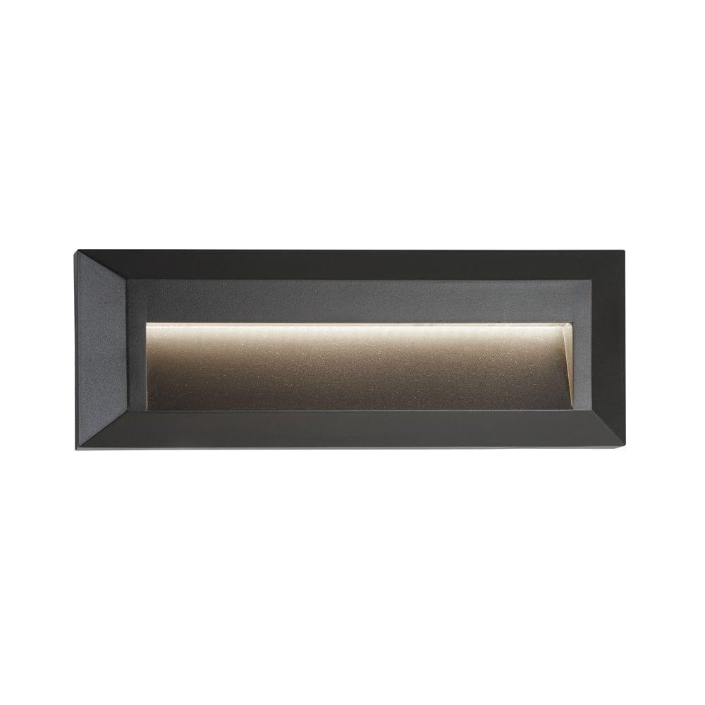 1 Light LED Dark Grey Outdoor Ankle Wall Light - Perfect for Patio, Garden, and Pathway Lighting