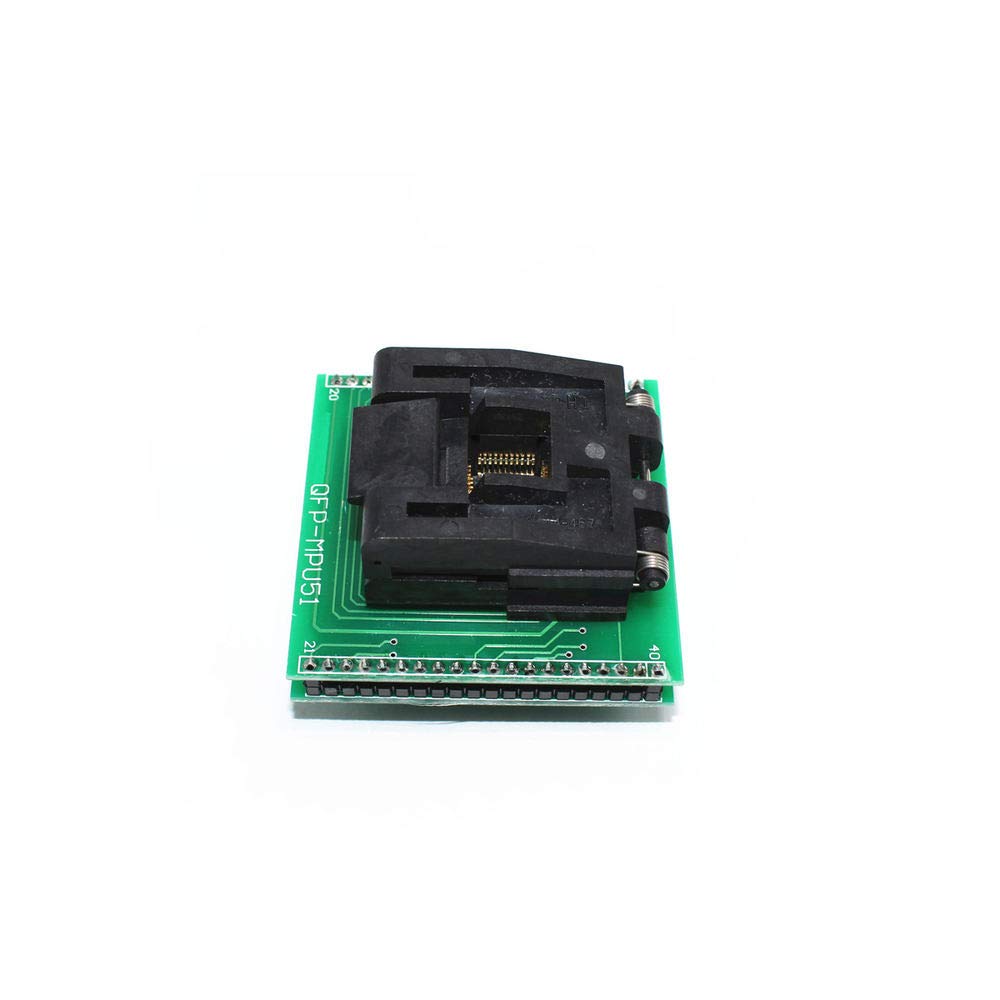 TQFP44 QFP44 PQFP44 to DIP40 Adapter Socket - CHIP Programmer for MPU-51 Microcontroller | Ideal for IC Testing, Chip Programming & Electronics Prototyping
