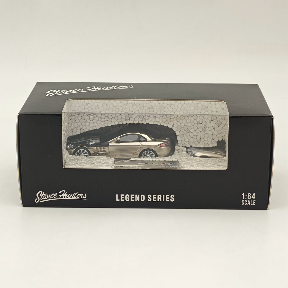 1/64 Scale Stance Hunters Mercedes Benz McLaren SLR Gold Legend Series Diecast Model Car - Rare Collectible for Car Enthusiasts & Display Showcase - Perfect for Gifts, Home Decor, and Racing Fans Collection