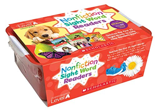 Nonfiction Sight Word Readers Classroom Tub Level A - First 25 Sight Words for Early Readers | Learn to Read Books for Kindergarten & 1st Grade | Perfect for Homeschooling & Classroom Reading Activities
