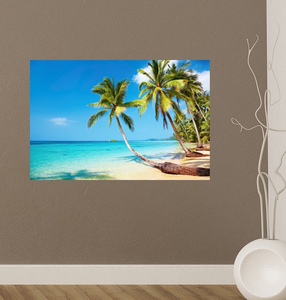 Tropical Beach Peel and Stick Wall Decal - 72